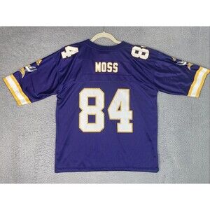 VTG Adidas Jersey Randy Moss #84 Minnesota Vikings Youth Boys XL 18/20 44 Purple